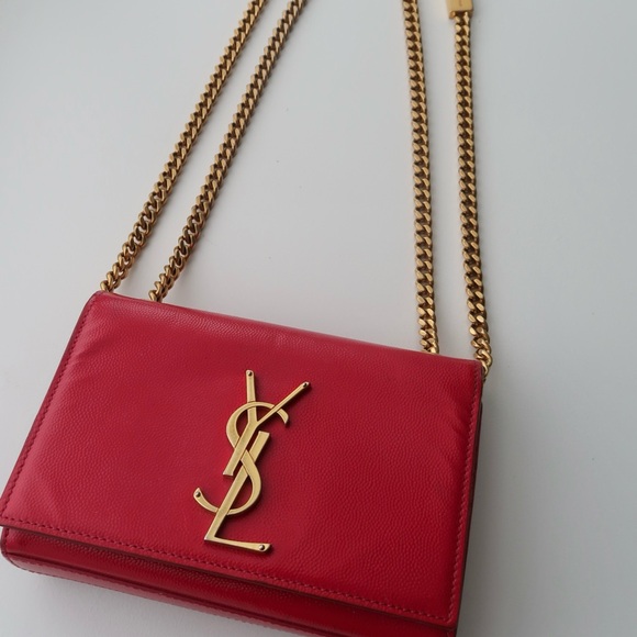 Saint Laurent Kate Chain Bag In Grain De Poudre Embossed Leather - Picture 3 of 7